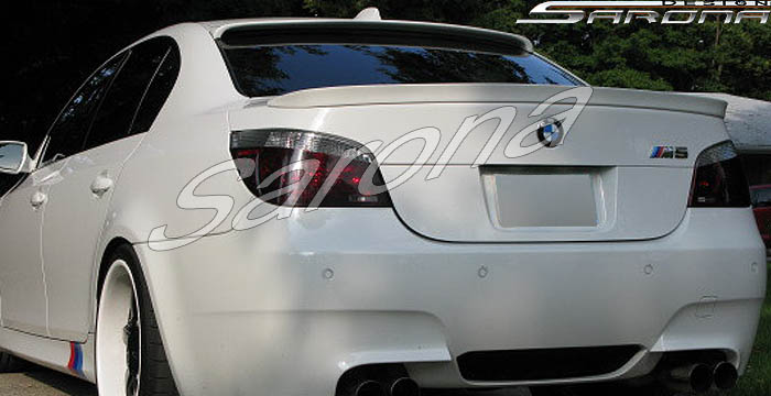 Custom BMW 5 Series Roof Wing  Sedan (2004 - 2010) - $310.00 (Manufacturer Sarona, Part #BM-022-RW)
